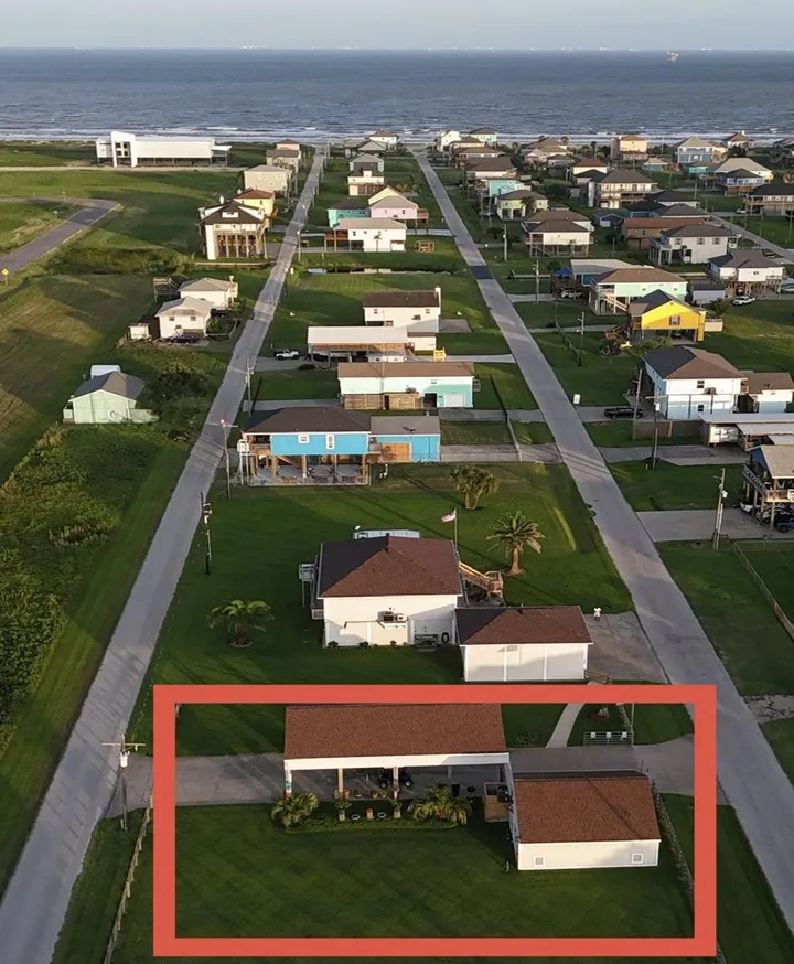 Crystal Beach house exterior view